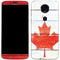 Canada Flag Light Wood Moto E5 Plus Skin